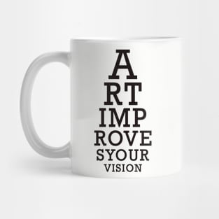 Art Improves Your Vision Eyechart Mug